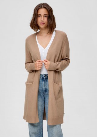 s.Oliver Strickjacke aus Viskosemix - sandfarben s.Oliver Strickjacke aus Viskosemix - sandfarben