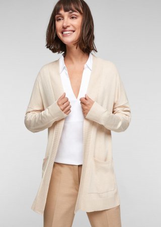 s.Oliver Cardigan aus Feinstrick - beige s.Oliver Cardigan aus Feinstrick - beige