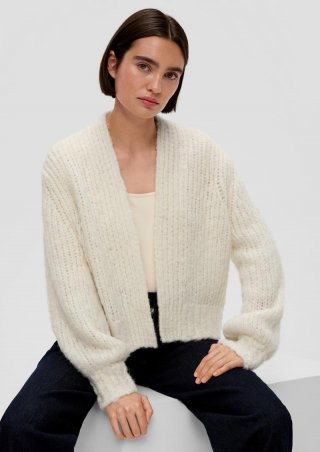 s.Oliver Cardigan aus Wollmix - natur s.Oliver Cardigan aus Wollmix - natur