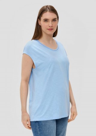 s.Oliver T-Shirt mit V-Ausschnitt im Relaxed Fit - himmelblau s.Oliver T-Shirt mit V-Ausschnitt im Relaxed Fit - himmelblau