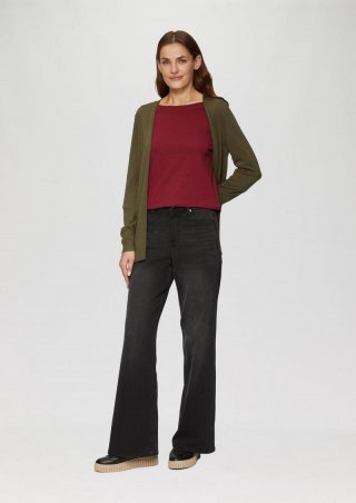 s.Oliver Baumwollshirt mit U-Boot-Ausschnitt - rubinrot s.Oliver Baumwollshirt mit U-Boot-Ausschnitt - rubinrot