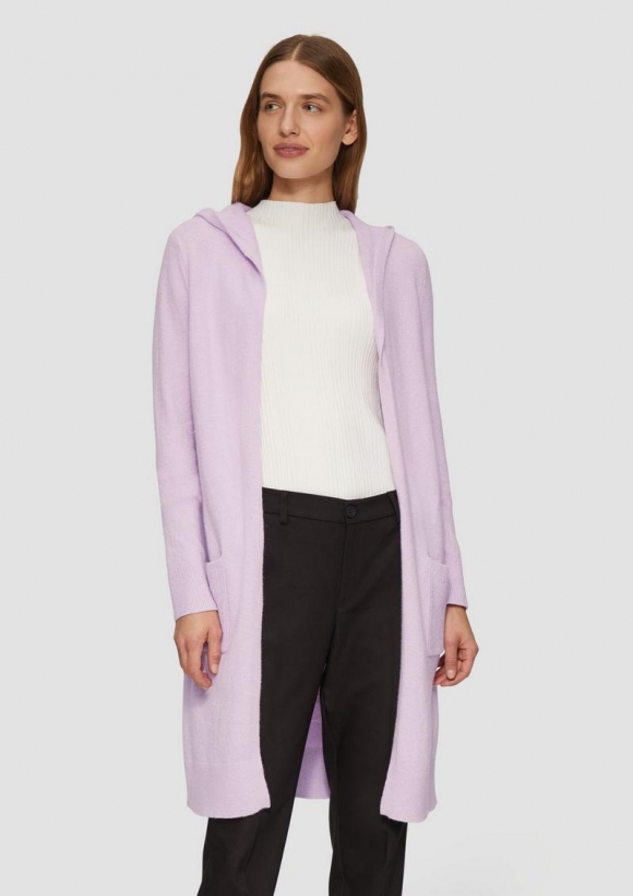 s.Oliver Long-Cardigan mit Kapuze - lavendel s.Oliver Long-Cardigan mit Kapuze - lavendel