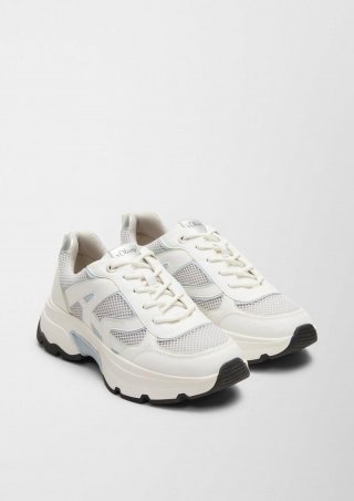 s.Oliver Chunky Sneaker mit Mesh-Details - weiß s.Oliver Chunky Sneaker mit Mesh-Details - weiß