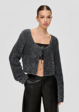 s.Oliver Kuschelige Strickjacke | QS x ELIF - schwarz s.Oliver Kuschelige Strickjacke | QS x ELIF - schwarz