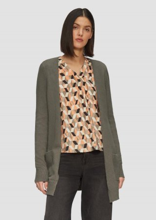 s.Oliver Strickjacke mit Rippbündchen - karamell s.Oliver Strickjacke mit Rippbündchen - karamell