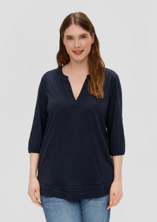 s.Oliver 3/4-Arm-Bluse aus Viskosestretch - navy s.Oliver 3/4-Arm-Bluse aus Viskosestretch - navy