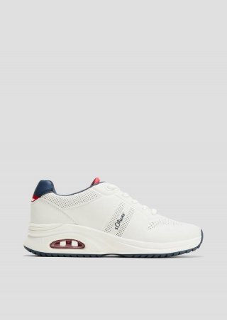 s.Oliver Sportliche Sneaker mit gepolsterter Laufsohle - weiß s.Oliver Sportliche Sneaker mit gepolsterter Laufsohle - weiß