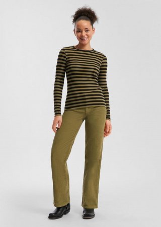 s.Oliver Geripptes Longsleeve im Slim Fit - olivgrün s.Oliver Geripptes Longsleeve im Slim Fit - olivgrün