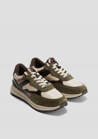 s.Oliver Sneaker mit Kontrast-Details - olivgrün s.Oliver Sneaker mit Kontrast-Details - olivgrün