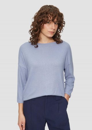 s.Oliver Weiches Shirt aus Viskosemix in Melange-Optik - blassblau s.Oliver Weiches Shirt aus Viskosemix in Melange-Optik - blassblau