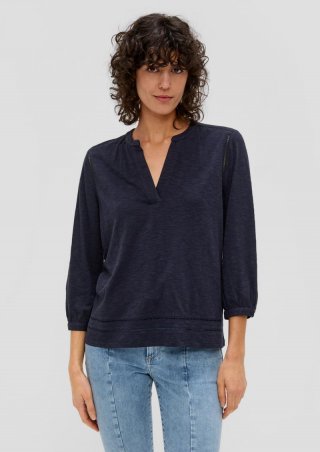 s.Oliver 3/4-Arm-Bluse aus Viskosestretch - navy s.Oliver 3/4-Arm-Bluse aus Viskosestretch - navy