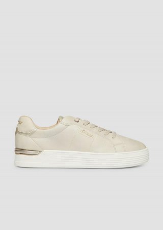 s.Oliver Sportive Sneaker in Leder-Optik - beige s.Oliver Sportive Sneaker in Leder-Optik - beige