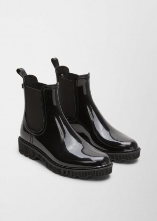 s.Oliver Stiefel in Lackleder-Optik - schwarz s.Oliver Stiefel in Lackleder-Optik - schwarz