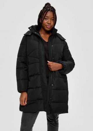 s.Oliver Steppjacke mit abnehmbarer Kapuze - schwarz s.Oliver Steppjacke mit abnehmbarer Kapuze - schwarz
