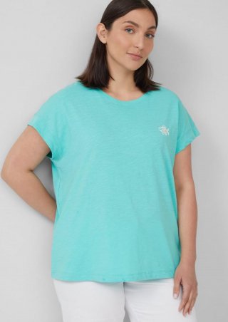 s.Oliver T-Shirt im Relaxed Fit mit kleinem Artwork - ozeangrün s.Oliver T-Shirt im Relaxed Fit mit kleinem Artwork - ozeangrün