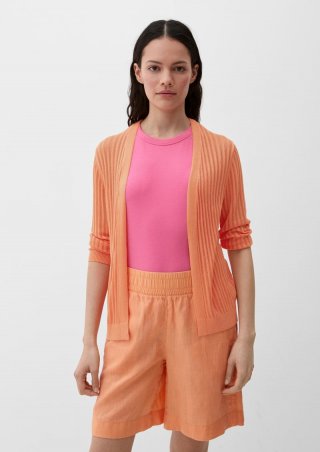 s.Oliver Strickjacke aus Viskose - papaya s.Oliver Strickjacke aus Viskose - papaya
