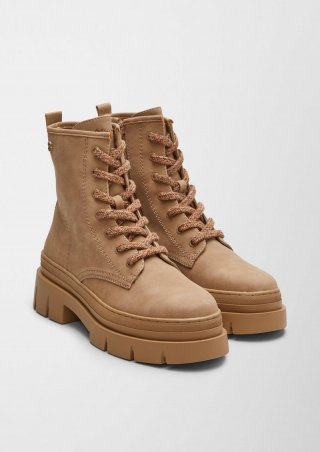 s.Oliver Stiefel mit Schnürung - hellbraun s.Oliver Stiefel mit Schnürung - hellbraun