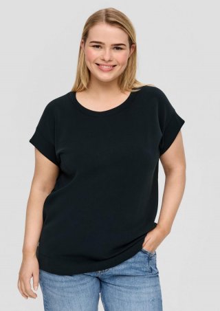 s.Oliver T-Shirt aus Scuba - schwarz s.Oliver T-Shirt aus Scuba - schwarz