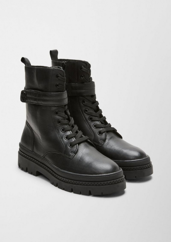 s.Oliver Stiefel aus Echtleder - schwarz s.Oliver Stiefel aus Echtleder - schwarz