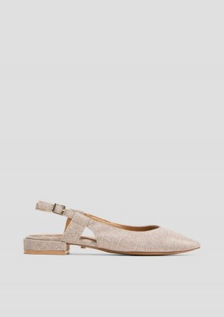 s.Oliver Spitz zulaufende Sling-Pantoletten - champagner s.Oliver Spitz zulaufende Sling-Pantoletten - champagner