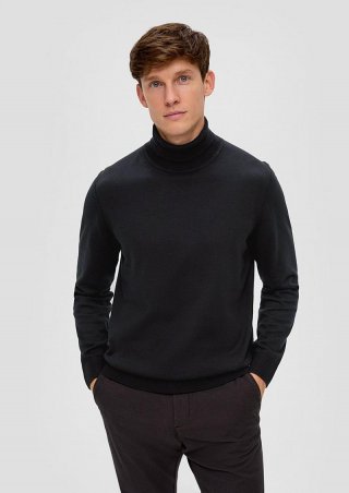 s.Oliver Pullover mit Rollkragen - schwarz s.Oliver Pullover mit Rollkragen - schwarz