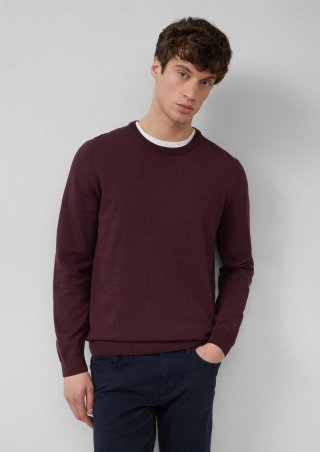 s.Oliver Strickpullover mit Logo-Stickerei - lila s.Oliver Strickpullover mit Logo-Stickerei - lila