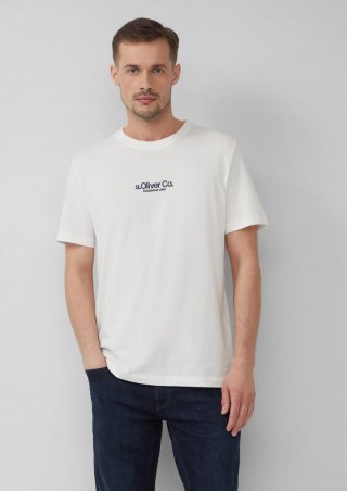 s.Oliver T-Shirt aus Baumwolle mit Logo-Print - weiß s.Oliver T-Shirt aus Baumwolle mit Logo-Print - weiß