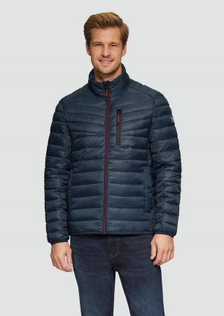 s.Oliver Leicht wattierte Steppjacke aus recyceltem Polyester - dunkelblau s.Oliver Leicht wattierte Steppjacke aus recyceltem Polyester - dunkelblau