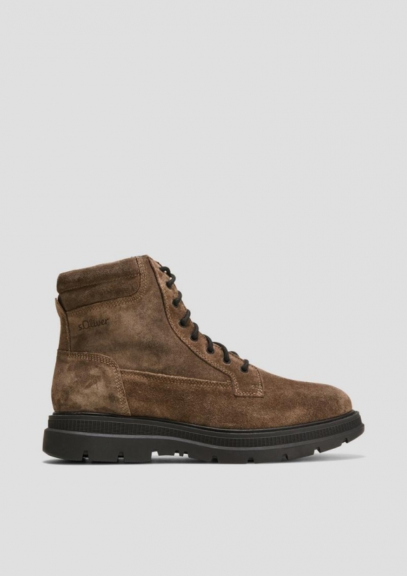 s.Oliver Gefütterte Boots aus Leder - dunkelbraun s.Oliver Gefütterte Boots aus Leder - dunkelbraun
