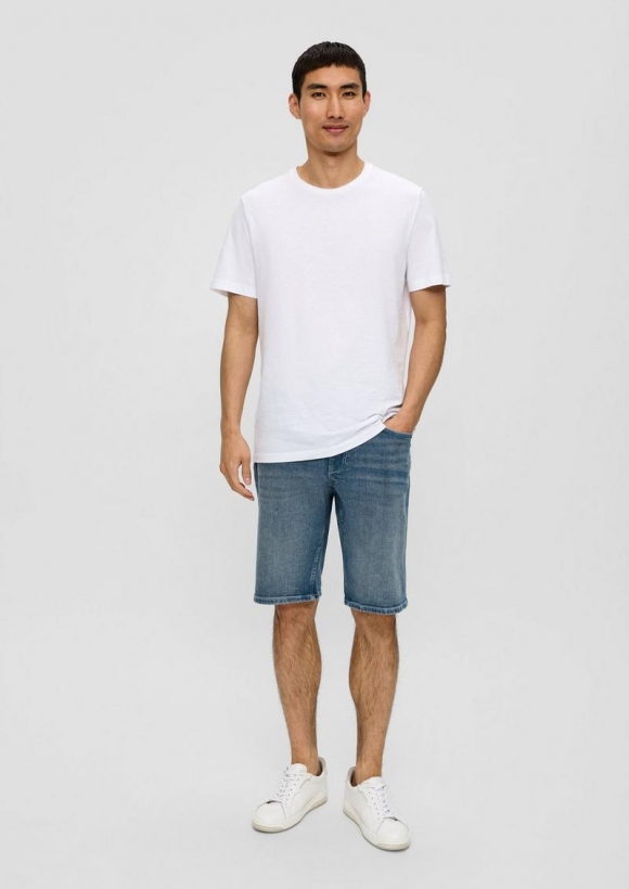 s.Oliver Jeans-Shorts / Straight Leg / High Rise - blau s.Oliver Jeans-Shorts / Straight Leg / High Rise - blau