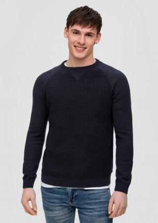 s.Oliver Strickpullover mit Raglanärmeln - tiefblau s.Oliver Strickpullover mit Raglanärmeln - tiefblau