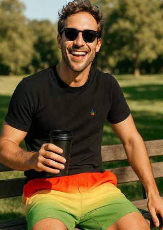 s.Oliver Badehose mit Pride-Motiv - gelb s.Oliver Badehose mit Pride-Motiv - gelb