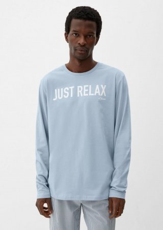 s.Oliver Pyjama-Shirt mit Schriftprint - hellblau s.Oliver Pyjama-Shirt mit Schriftprint - hellblau