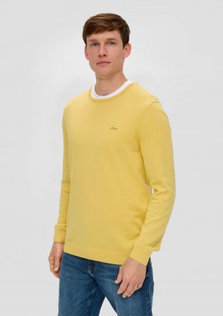 s.Oliver Strickpullover mit Logo - zitrone s.Oliver Strickpullover mit Logo - zitrone