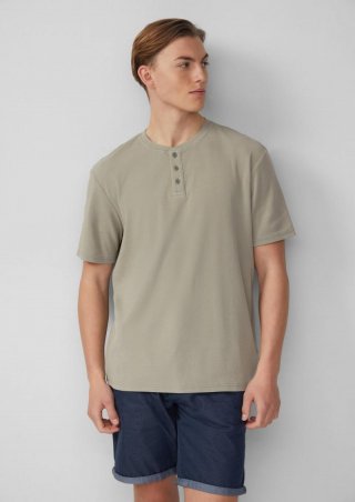 s.Oliver Henley Shirt mit Rippstruktur - olivgrün s.Oliver Henley Shirt mit Rippstruktur - olivgrün