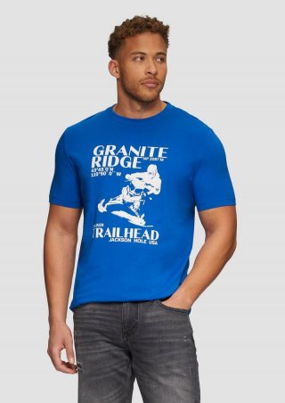 s.Oliver Crew-Neck-Shirt mit Frontprint - royalblau s.Oliver Crew-Neck-Shirt mit Frontprint - royalblau