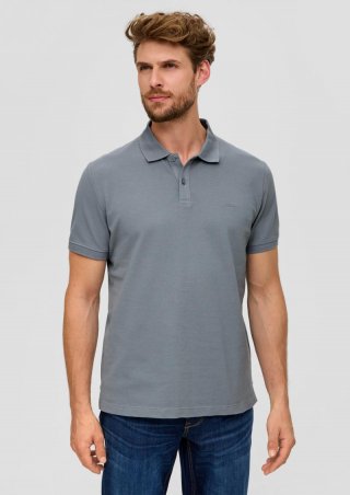 s.Oliver Poloshirt aus Baumwollpiqué - schiefergrau s.Oliver Poloshirt aus Baumwollpiqué - schiefergrau