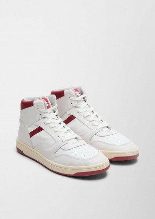 s.Oliver High Top-Sneaker aus Leder - weiß s.Oliver High Top-Sneaker aus Leder - weiß