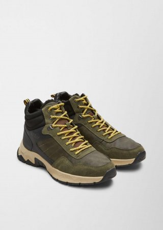 s.Oliver Sneaker im Materialmix - olivgrün s.Oliver Sneaker im Materialmix - olivgrün