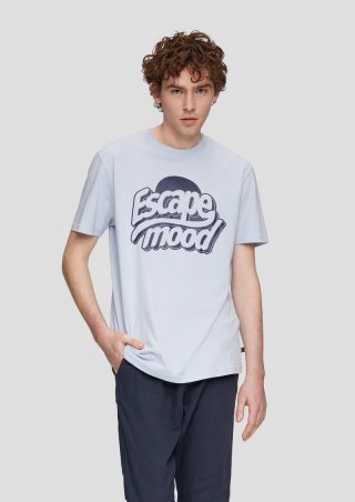 s.Oliver Baumwollshirt mit Frontprint - himmelblau s.Oliver Baumwollshirt mit Frontprint - himmelblau