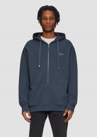 s.Oliver Sweathirt-Jacke mit Kapuze und Frontdruck - dunkelblau s.Oliver Sweathirt-Jacke mit Kapuze und Frontdruck - dunkelblau