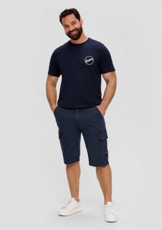 s.Oliver Jeans-Shorts / Relaxed Fit / High Rise / Straight Leg / Cargotaschen - navy s.Oliver Jeans-Shorts / Relaxed Fit / High Rise / Straight Leg / Cargotaschen - navy