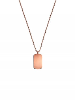 s.Oliver Dog-Tag-Kette in Kupfer - silber s.Oliver Dog-Tag-Kette in Kupfer - silber