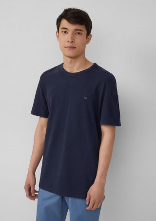 s.Oliver T-Shirt aus Piqué mit Ärmeltasche - tiefblau s.Oliver T-Shirt aus Piqué mit Ärmeltasche - tiefblau