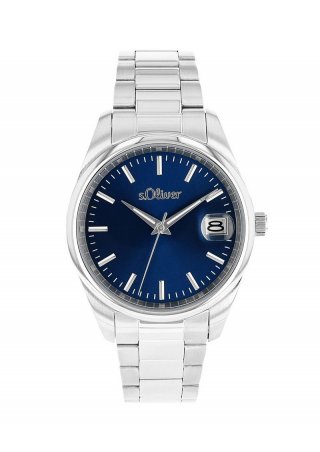 s.Oliver Klassische Edelstahluhr mit Gliederarmband - silber s.Oliver Klassische Edelstahluhr mit Gliederarmband - silber