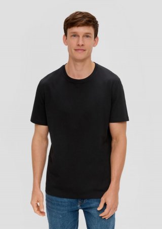 s.Oliver Basic-T-Shirt aus Baumwolle im 2er-Pack - schwarz s.Oliver Basic-T-Shirt aus Baumwolle im 2er-Pack - schwarz