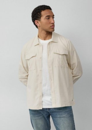 s.Oliver Overshirt aus Leinenmix mit Kentkragen - wollweiß s.Oliver Overshirt aus Leinenmix mit Kentkragen - wollweiß