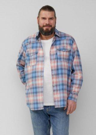 s.Oliver Regular Fit: Kariertes Hemd im Western-Style - hellblau s.Oliver Regular Fit: Kariertes Hemd im Western-Style - hellblau