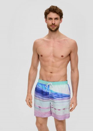 s.Oliver Badeshorts mit All-over-Print - weiß s.Oliver Badeshorts mit All-over-Print - weiß