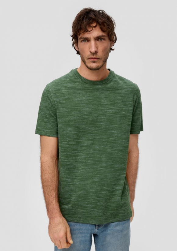 s.Oliver T-Shirt mit Crew Neck - tannengrün s.Oliver T-Shirt mit Crew Neck - tannengrün
